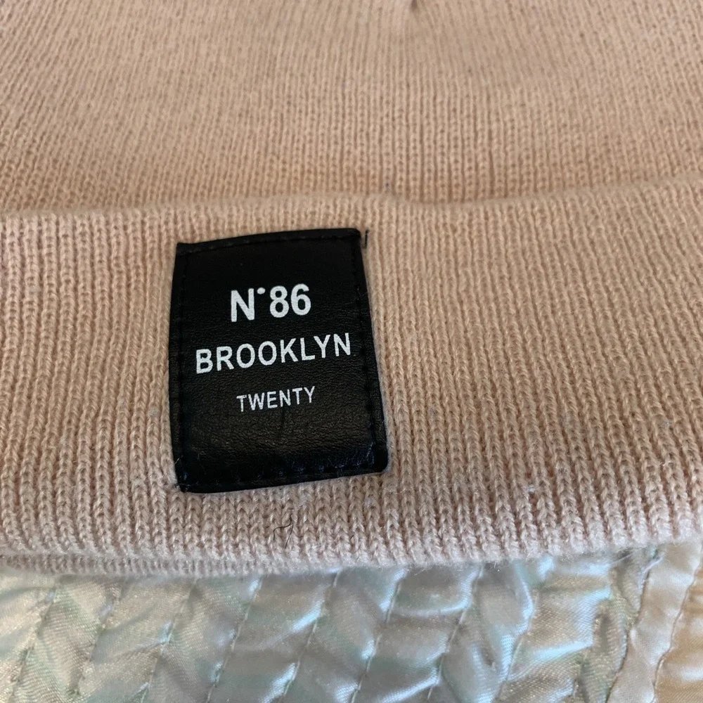 N*86 Brooklyn Twenty Unisex Winter Hat Beanie Tan One Size